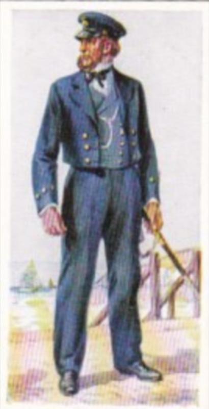 Carreras Vintage Cigarette Card Naval Uniforms No 38 Boatswain 1863