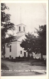 View of Baptist Church, Bernardston MA Vintage Postcard O78