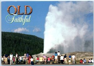 Postcard - Old Faithful, Yellowstone National Park - Wyoming