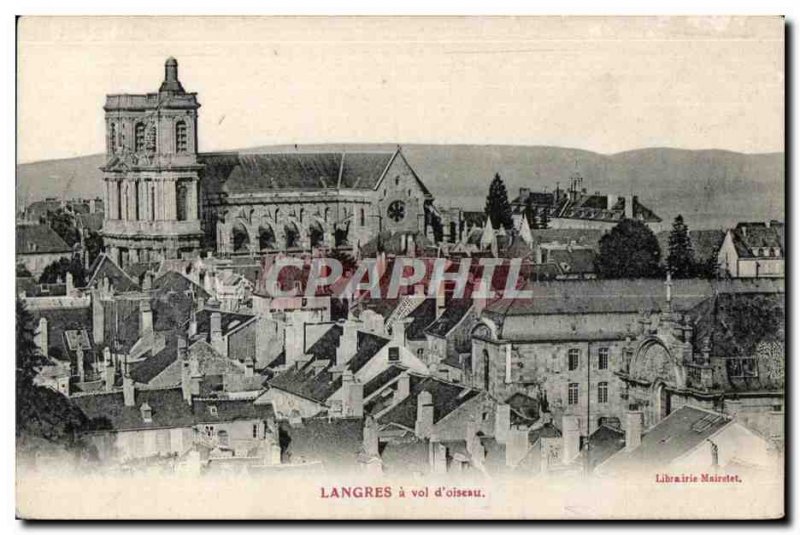 Old Postcard Langres Flight of bird