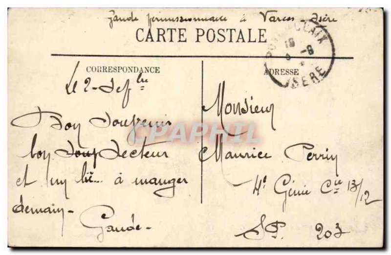 Old Postcard Environs de Grenoble Claix