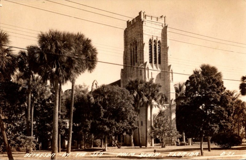 Florida Palm Beach Bethesda By-The-Sea Episcopal Church Real Photo
