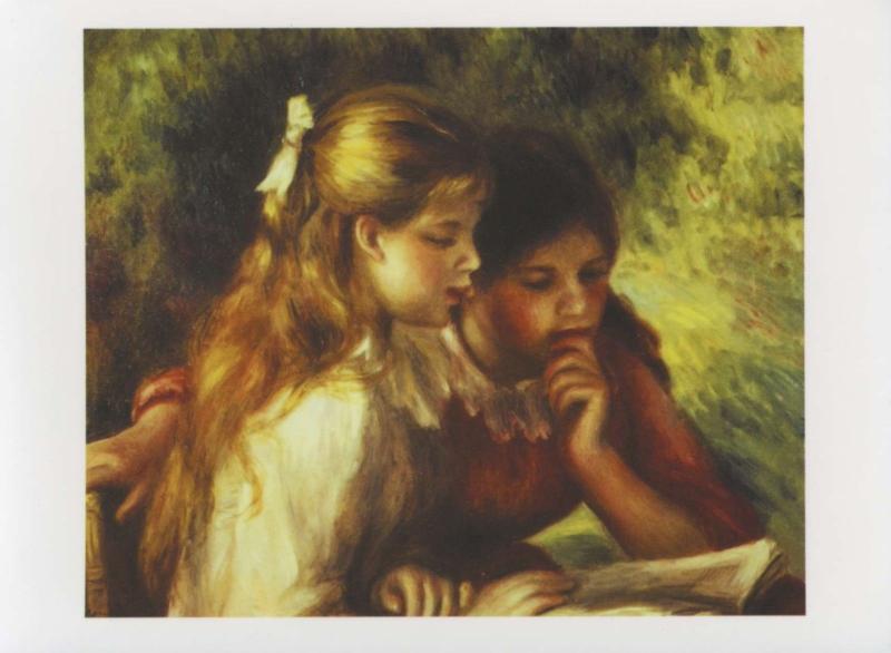 'La Lecture' Pierre August Renoir Art Unused Postcard D31