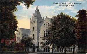 Kirkwood Hall Indiana University Bloomington IN 1910c postcard