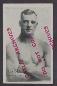 Iowa 1921 EARL CADDOCK Studio Pose WORLD CHAMPION WRESTLER Wrestling IA KB