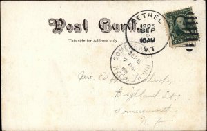 Bethel Vermont VT Birdseye View c1910s Postcard