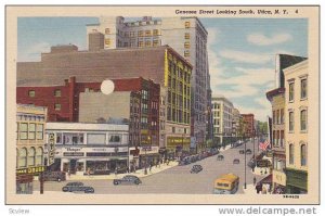 Genesee Street Looking South, Store Fronts Including A Drug Store/Pharmacy, U...