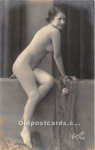 French Nude Non Postcard Backing 