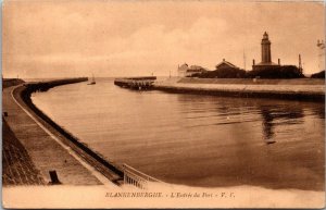 Lighthouse L'Entree du Port Blankenberghie Belgium