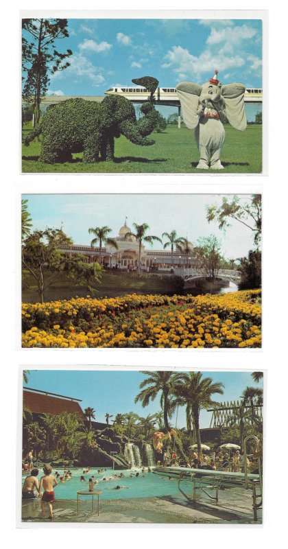 3 Walt Disney World Polynesian Village Crystal Palace Restaurant Dumbo Topiary