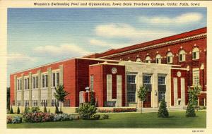 IA - Cedar Falls. Iowa State Teachers College, Women's Swimming Pool, Gymnasium