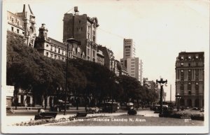 Argentina Buenos Aires Avenida Leandro N. Alem Vintage RPPC C066