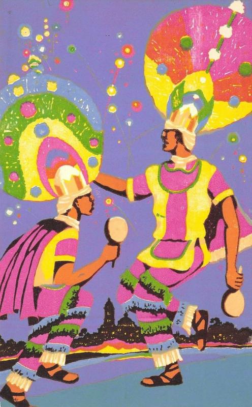 MEXICO 1930s Postcard Dance Of The Quetzales by Fischgrund