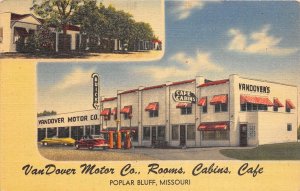 J49/ Poplar Bluff Missouri Postcard Linen VanDover Motor Company Buick 135