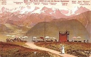 Rigi Kulm und die Berner Hochalpen Switzerland 1908 