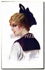 Old Postcard Fantasy Illustrator Woman Chantecler