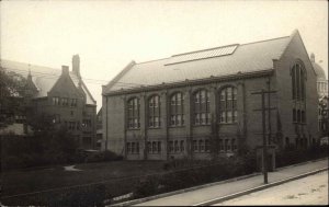 Providence RI Brown University Unidentified Building c1910 Real Photo Postcard