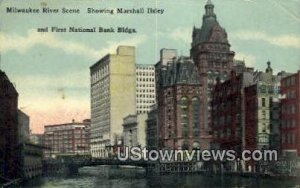 Marshall Ilsley, First National Bank Building - MIlwaukee, Wisconsin WI Postcard