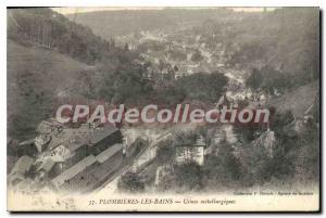 Old Postcard Plombieres Les Bains plants Metallurgiques