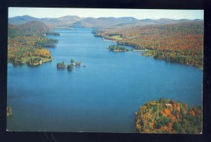 Brant Lake, New York/NY Postcard, Aerial View Of Lake Of the Adirondacks