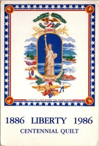 1886-1986 Liberty Centennial Quilt Handcrafted In Lancaster County Pennsylvania