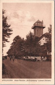 Netherlands Apeldoorn Hotel Pernsion De Vrijenberg Loenen Vintage Postcard 09.03