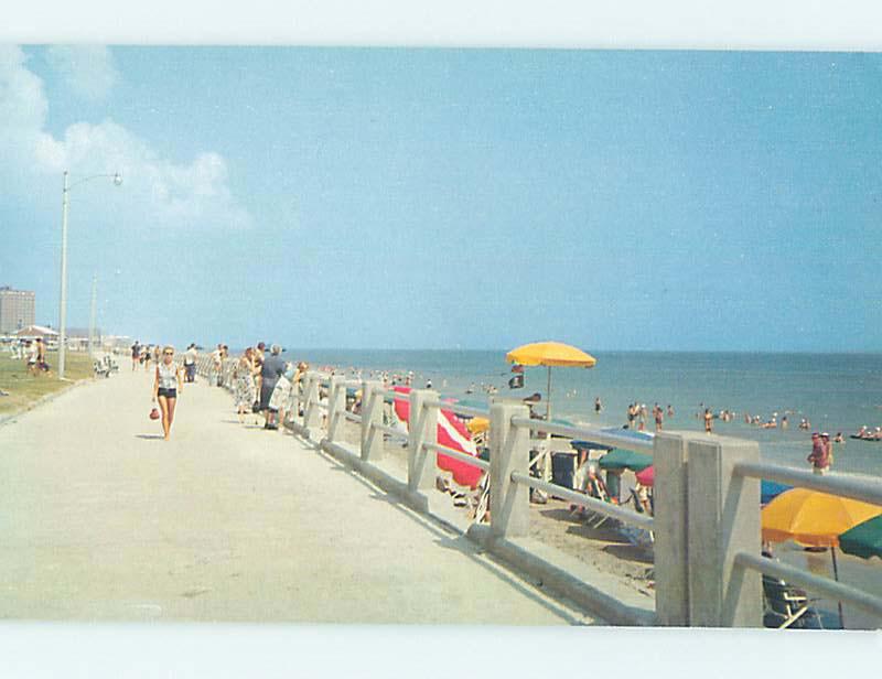 Pre-1980 BEACH SCENE Virginia Beach Virginia VA AE9329