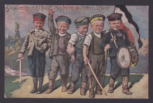 Postcard WWI Propaganda, Sie sollen ihn nicht haben den freien, deutschen Rhein