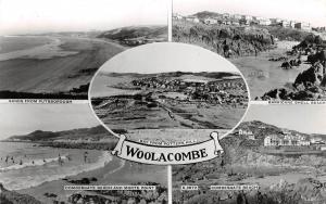 WOOLACOMBE DEVON UK MULTI PHOTO POSTCARD c1964