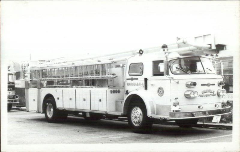 Manville NJ Fire Engine c1950s60s Real Photo Postcard United States New Jersey Other
