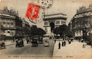 CPA Paris 16e Paris-L'Avenue du Bois de Boulogne et l'Arc de Triomphe (313458)