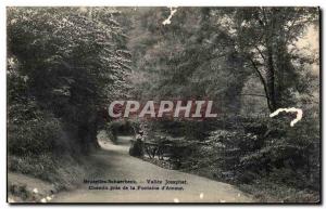 Old Postcard Schaerbeek Josaphat Valley Road near the foundation & # 39amour