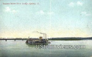 River Bridge, Steamer - Quincy, Illinois IL  