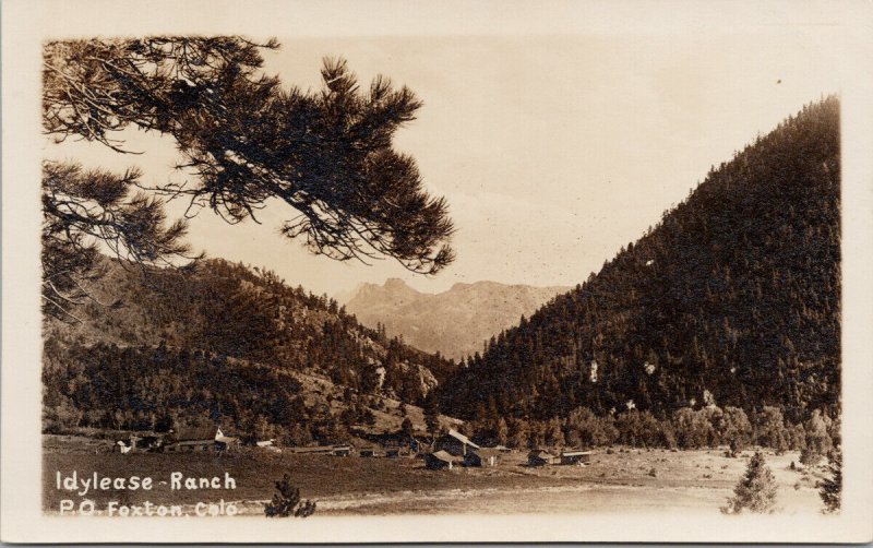 Idylease Ranch Foxton CO Colorado c1913 Real Photo Postcard G48