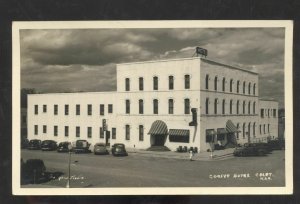 RPPC COLBY KANSAS DOWNTOWN COOPER HOTEL OLD CARS REAL PHOTO POSTCARD