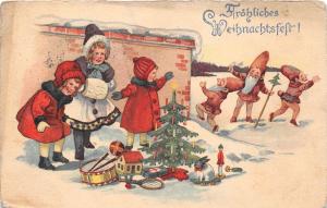BG8402 dwarf children toys  weihnachten christmas greetings germany