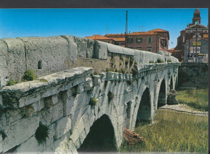 Italy Postcard - Rimini - Tiberius Bridge    T915