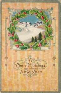 Christmas Greetings, Lot of 5, Lot Number 21