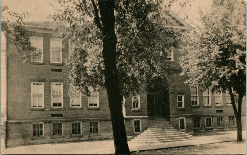 Vtg Postkarte Mifflintown, Pennsylvania - High School Gebäude - Ungebraucht