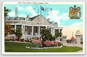 The Clifton Hotel (Burned Down 1932) Niagara Falls, Canada Postcard c1929  P1