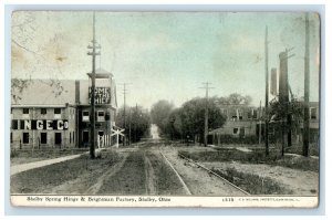 1911 Shelby Spring Hinge & Brightman Factory Shelby OH Posted Postcard