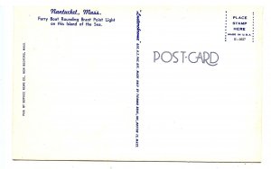 MA - Nantucket Island. Brant Point Light, Ferry Boat