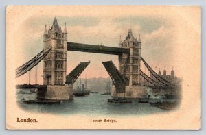 1907  London Bridge  Tower Bridge  England   Postcard