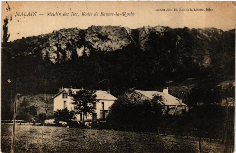 CPA Malais - Moulin des Iles, Route de Baume-la-Roche (586308)