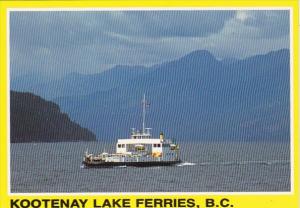 Canada British Columbia M V Balfour Ferry Kootenay Lake Ferries