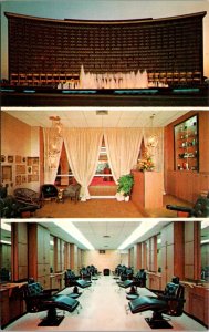 Postcard Hairdressers to Men at Century Plaza Hotel in Century City, California