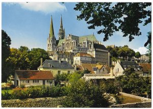 Chartres Cathedral Roman Catholic UNESCO site Chartres France 4 by 6