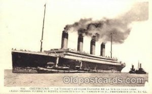 White Star Olympic Ship Sister Ship of the Titanic Ship Unused 