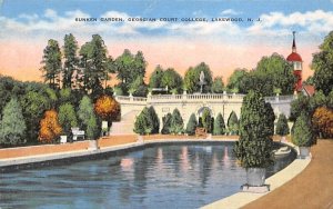 Sunken Garden, Georgian Court College in Lakewood, New Jersey