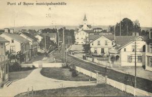 sweden, SUNNE, Värmland County, Municipalsamhälle, Street Scene (1908) Stamp